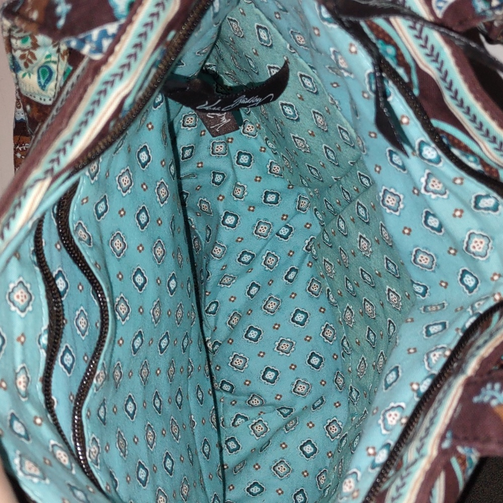 Vera Bradley Java Blue Pattern Button Vertical To… - image 7